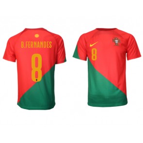 Lacne Muži Futbalové dres Portugalsko Bruno Fernandes #8 MS 2022 Krátky Rukáv - Domáci